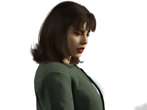 Model PBR Detail Tinggi Karakter Wanita Ultra-Realistis Siap untuk Rendering Animasi dan Sinema Model 3D