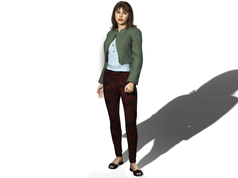 Model PBR Detail Tinggi Karakter Wanita Ultra-Realistis Siap untuk Rendering Animasi dan Sinema Model 3D