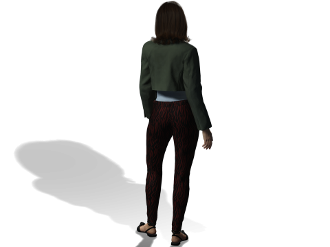 Model PBR Detail Tinggi Karakter Wanita Ultra-Realistis Siap untuk Rendering Animasi dan Sinema Model 3D