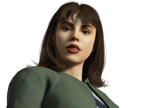 Model PBR Detail Tinggi Karakter Wanita Ultra-Realistis Siap untuk Rendering Animasi dan Sinema Model 3D