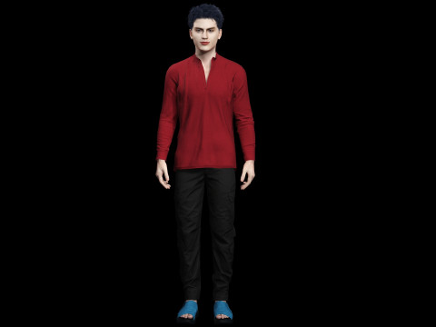 Ультрареалистичная модель мужского персонажа. Полностью детализированная PBR, готовая для анимации и кинематографического использования. 3D Модель