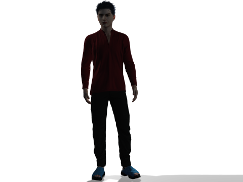 Ультрареалистичная модель мужского персонажа. Полностью детализированная PBR, готовая для анимации и кинематографического использования. 3D Модель