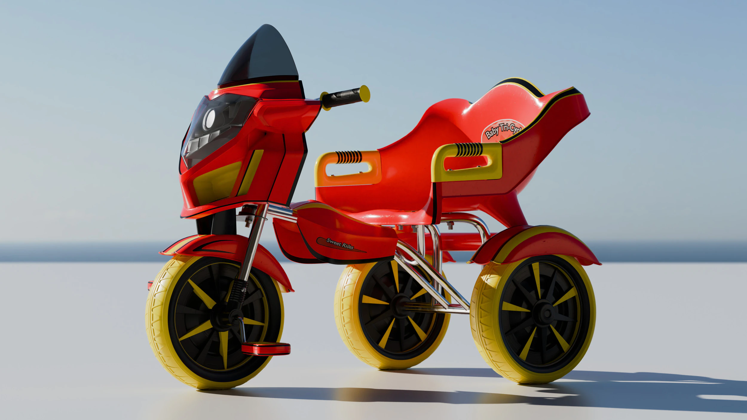 Triciclo per bambini Modello 3D .c4d .max .obj .3ds .fbx .stl .blend 