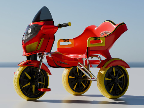 Baby Tri Cycle 3D Model