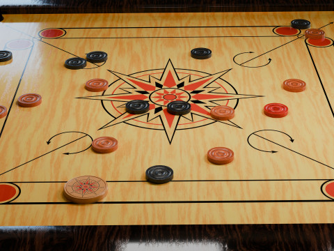 Carrom Board Model 3D