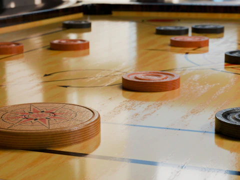 Carrom Board 3D Model