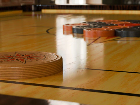 Carrom Board 3D Model