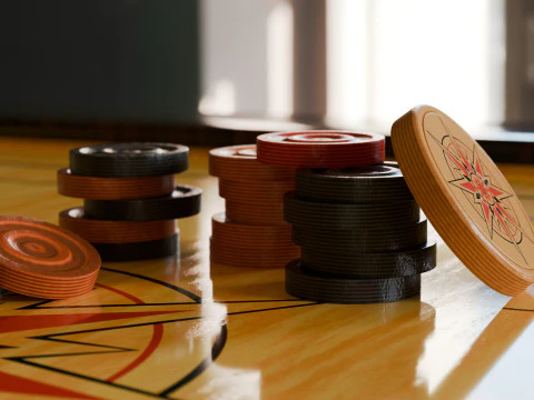 Carrom Board 3D Model