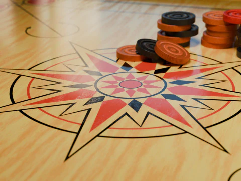 Carrom Board 3D Model