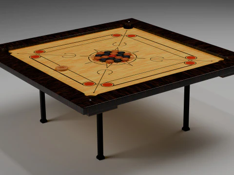 Carrom Board 3D Model