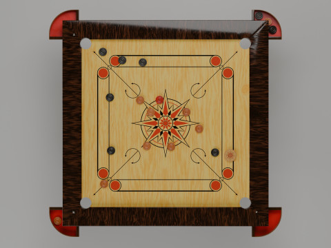 Carrom Board Model 3D