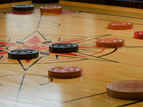 Carrom Board 3D Model