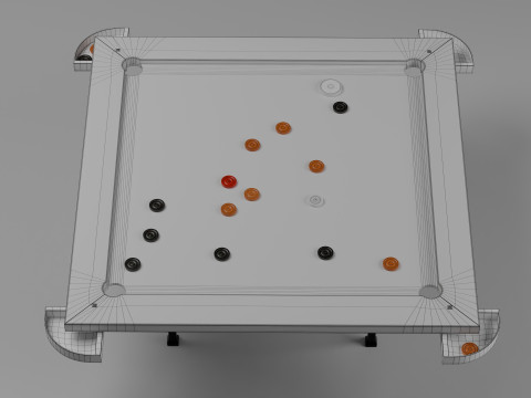 Carrom Board Model 3D
