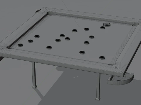 Carrom Board 3D Model