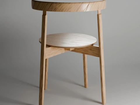 Wooden Chair 3D Model