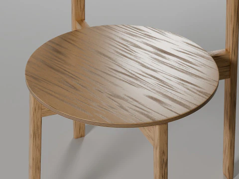 Wooden Chair 3D Model