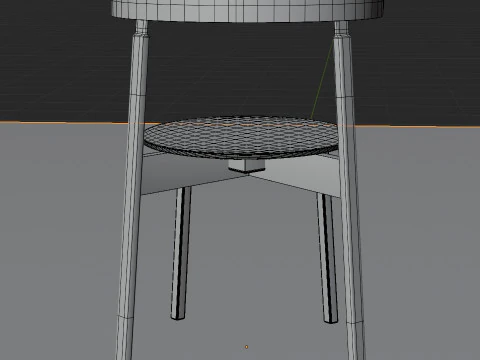Wooden Chair 3D Model