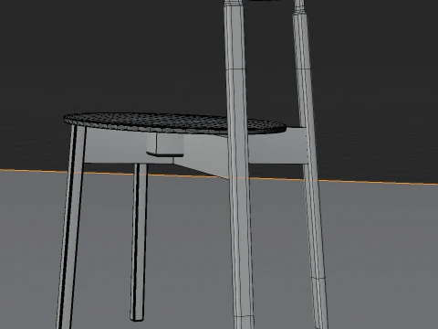 Wooden Chair 3D Model