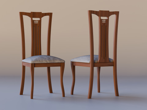 Dining Table With Chairs 3D Модель
