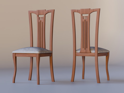 Dining Table With Chairs 3D Модель