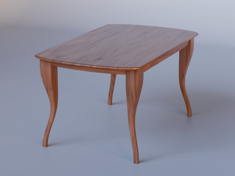Dining Table With Chairs 3D Модель