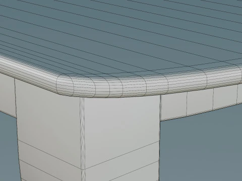 Dining Table With Chairs 3D Model