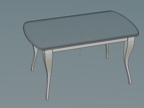 Dining Table With Chairs 3D Модель