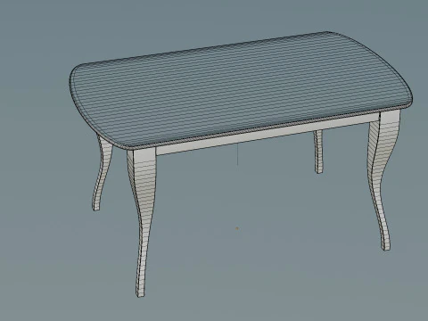 Dining Table With Chairs 3D Model