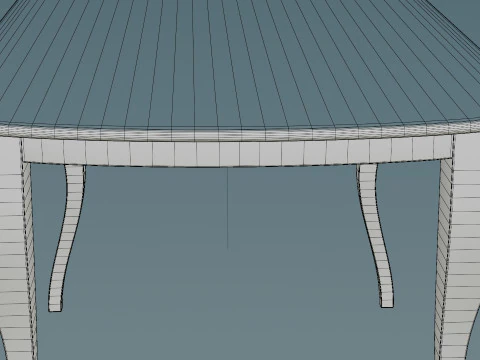 Dining Table With Chairs 3D Model