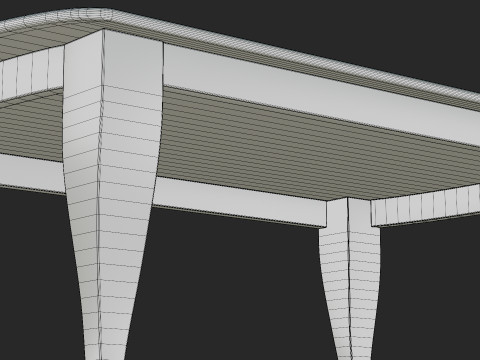 Dining Table With Chairs 3D Модель