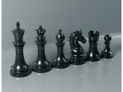 Juego de piezas de ajedrez imperial Modelo de impresión 3D