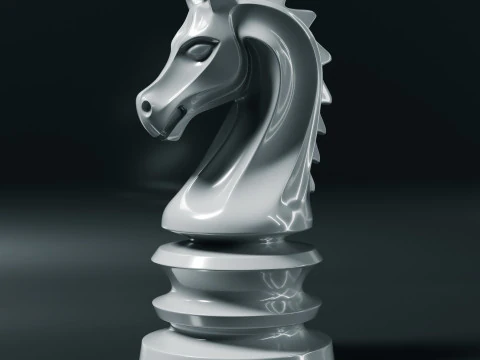 Imperial Chess Pieces Set 3D Print Model