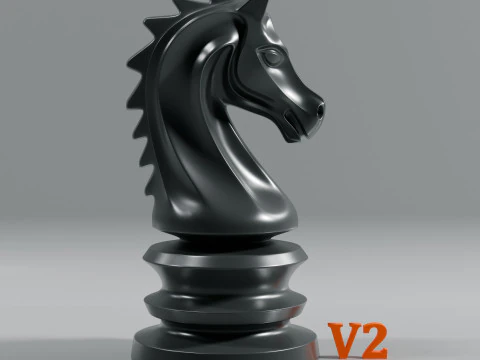 Imperial Chess Pieces Set 3D Print Model