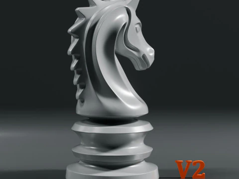 Imperial Chess Pieces Set 3D Print Model