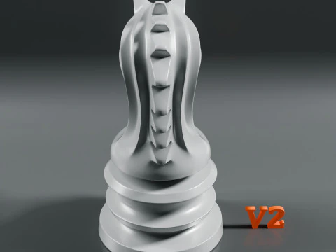 Imperial Chess Pieces Set 3D Print Model