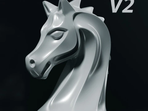 Imperial Chess Pieces Set 3D Print Model