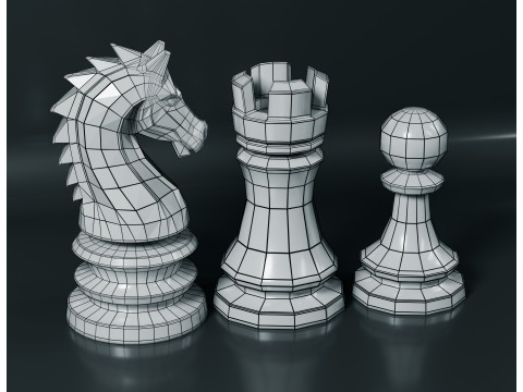 Juego de piezas de ajedrez imperial Modelo de impresión 3D