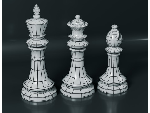 Juego de piezas de ajedrez imperial Modelo de impresión 3D