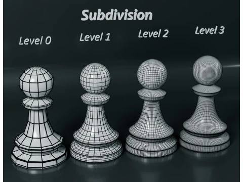Imperial Chess Pieces Set 3D Print Model