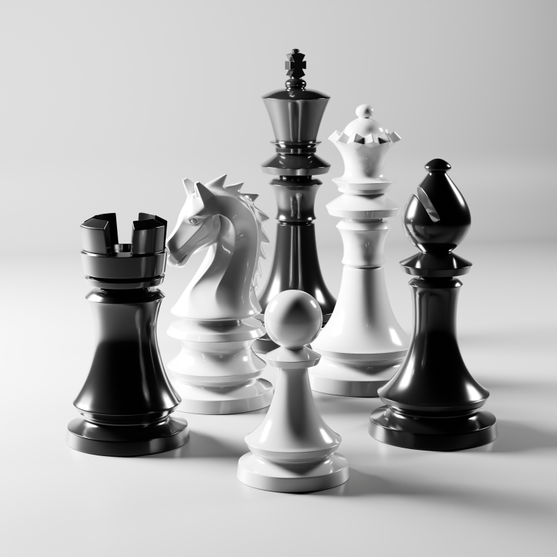 Imperial Chess Set 3D Printable Chess Pieces Model Cetak 3D .c4d .max .obj .3ds .fbx .stl .blend 