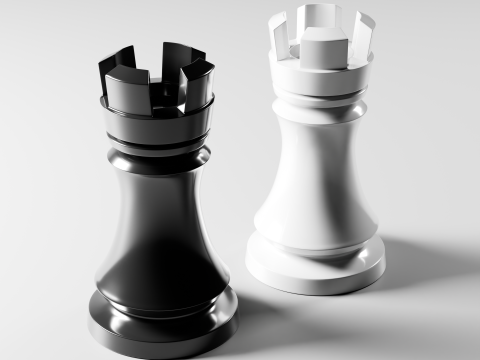Imperial Chess Set 3D Printable Chess Pieces Model Cetak 3D