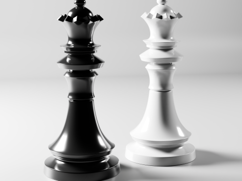 Imperial Chess Set 3D Printable Chess Pieces Model Cetak 3D
