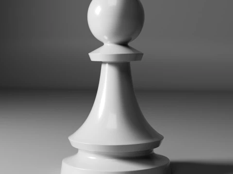 Imperial Chess Pieces Set 3D Print Model