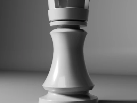 Imperial Chess Pieces Set 3D Print Model