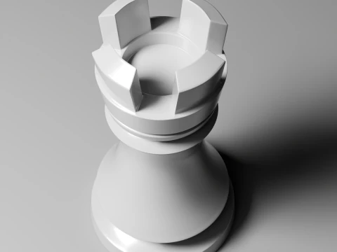 Imperial Chess Pieces Set 3D Print Model