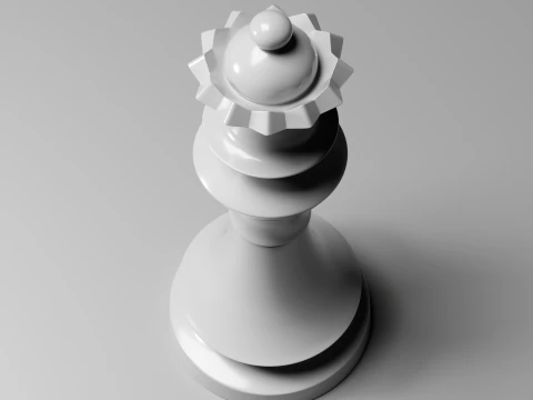Imperial Chess Pieces Set 3D Print Model