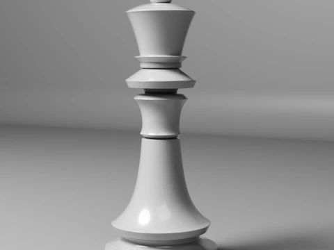 Imperial Chess Pieces Set 3D Print Model