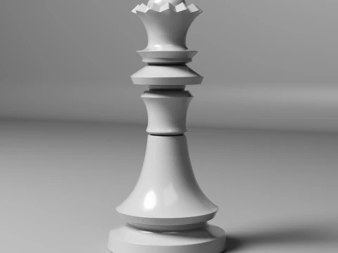 Imperial Chess Pieces Set 3D Print Model