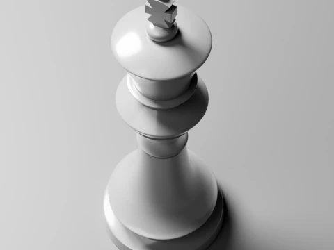 Imperial Chess Pieces Set 3D Print Model
