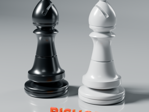 New Chess Pieces 3d Print Model Modelo de impresión 3D